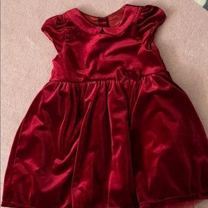 Velvet toddler dress